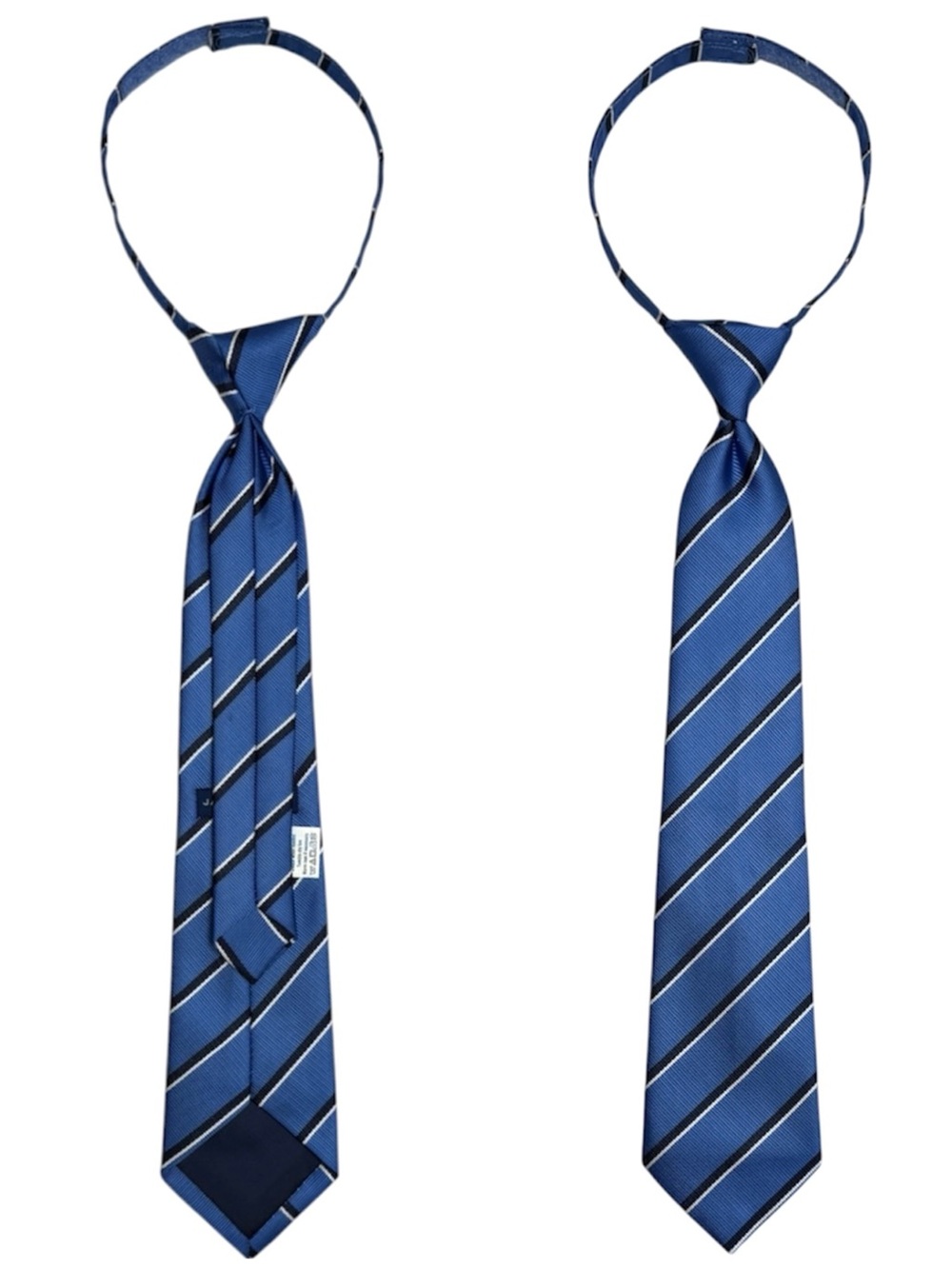 Janie and Jack Striped Pre-knotted Necktie Blue 4-8